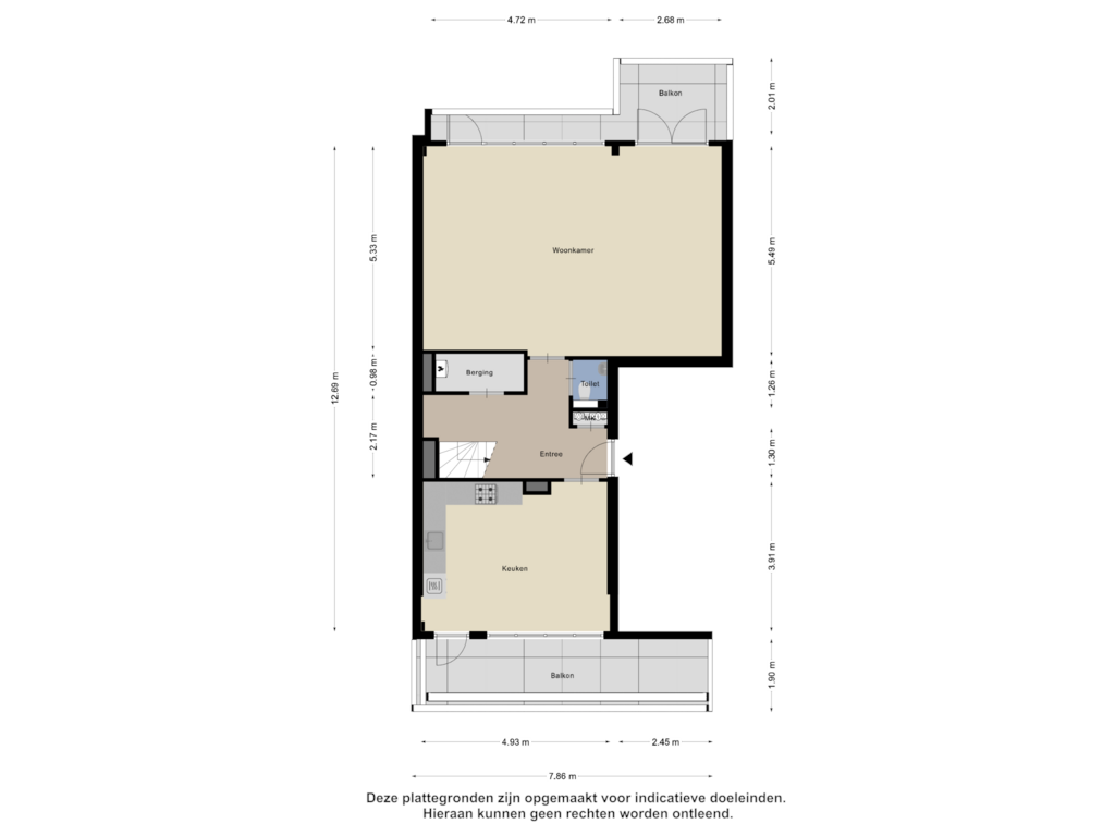 Bekijk plattegrond van Begane Grond van Zonnestein 331