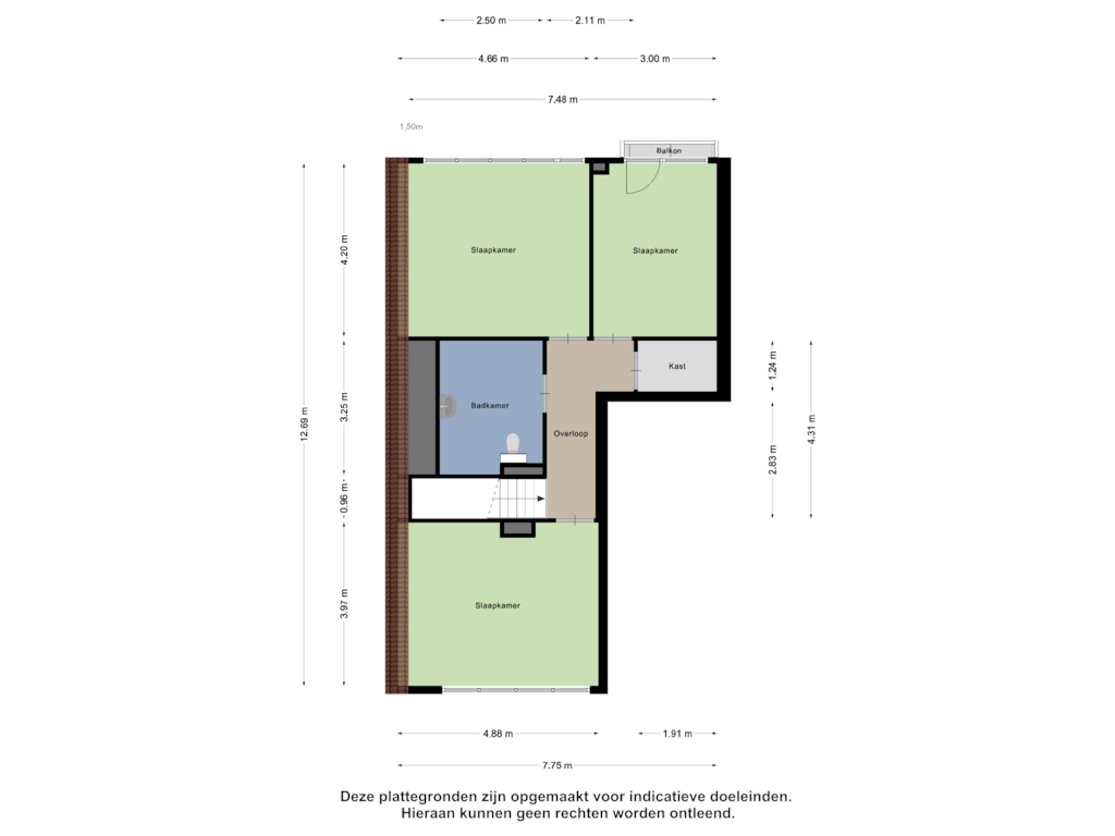 Bekijk plattegrond van Eerste Verdieping van Zonnestein 331