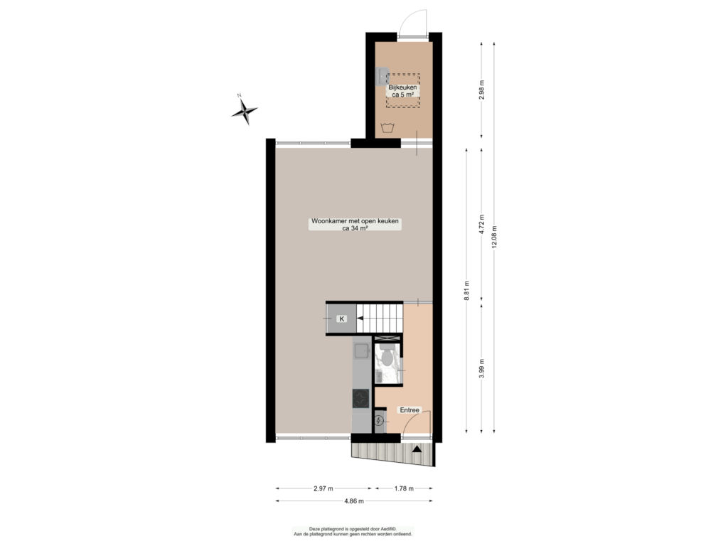 Bekijk plattegrond van Begane grond van Briljantstoep 26