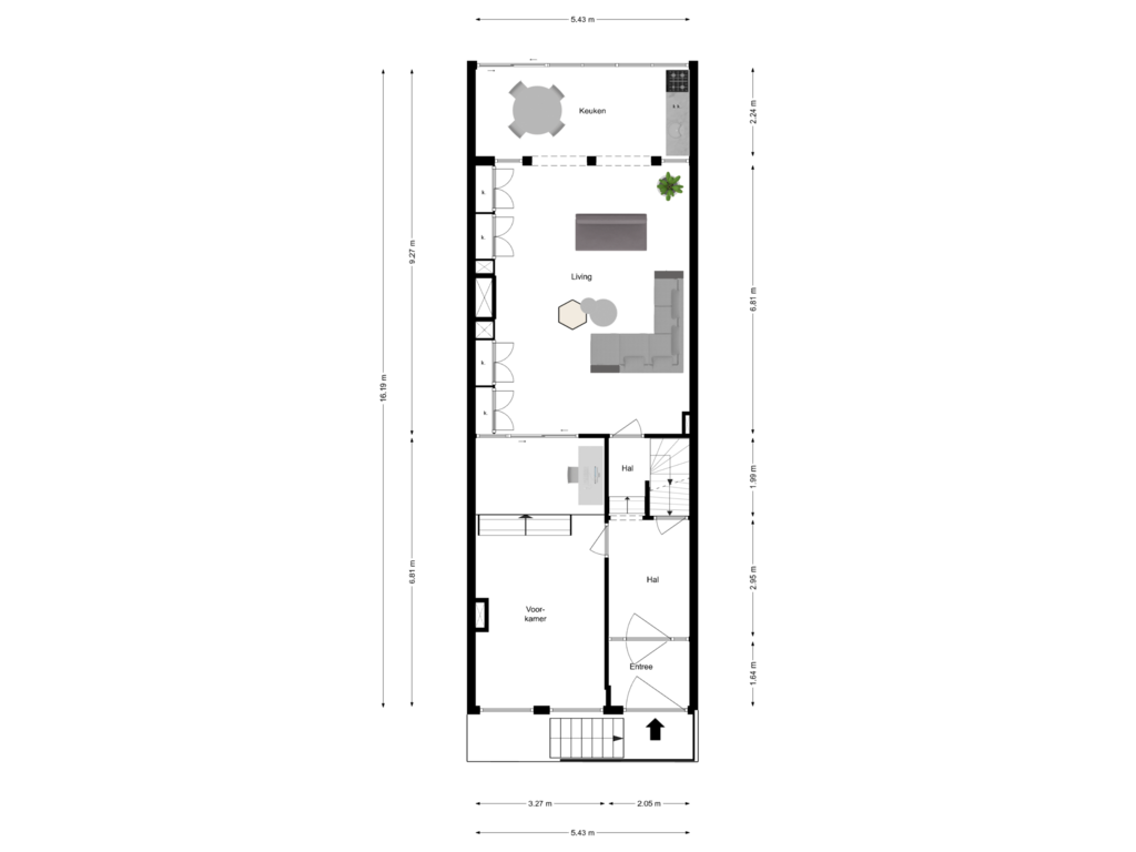 Bekijk plattegrond van BEL ETAGE van Amstel 59