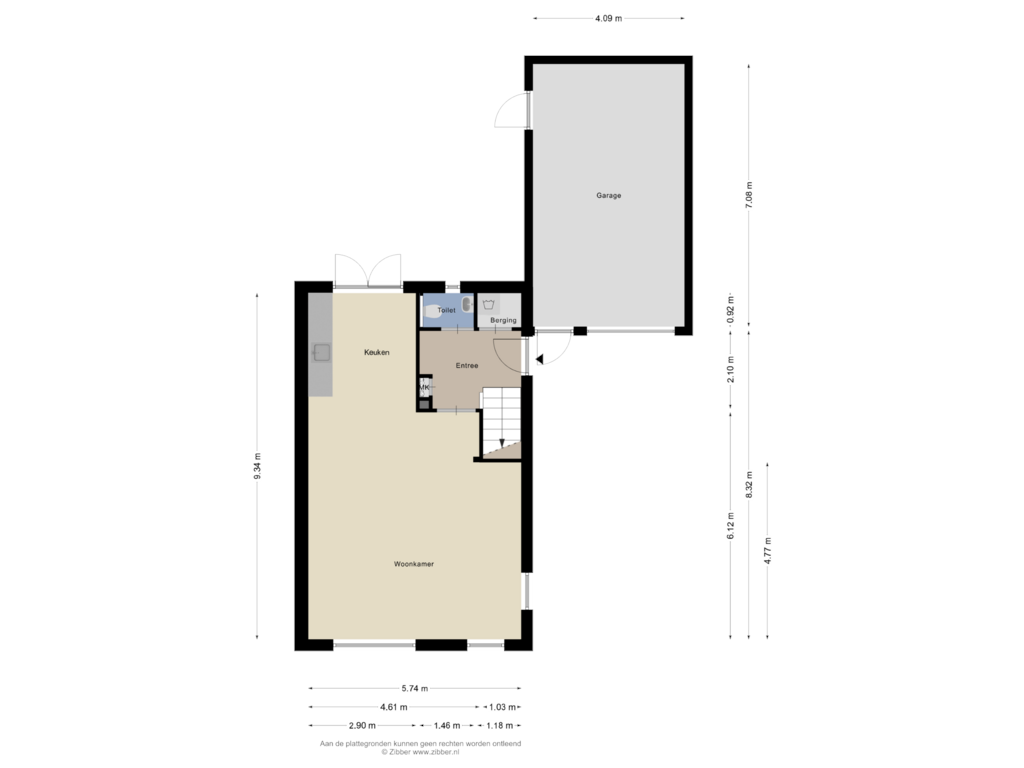 Bekijk plattegrond van Begane Grond van Koelgoorn 7