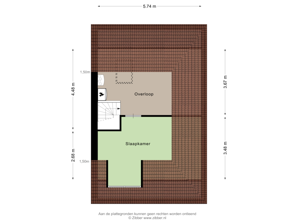 Bekijk plattegrond van Zolder van Koelgoorn 7