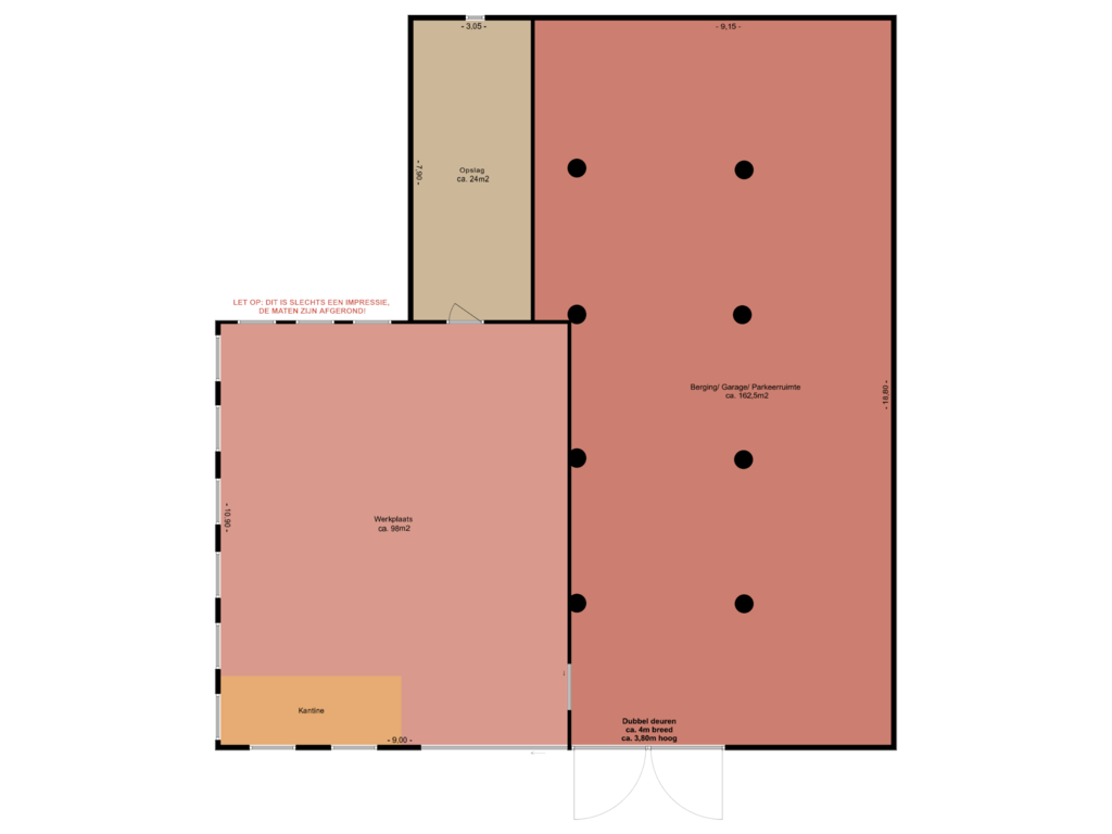 Bekijk plattegrond van Loods van Hoofdweg 24