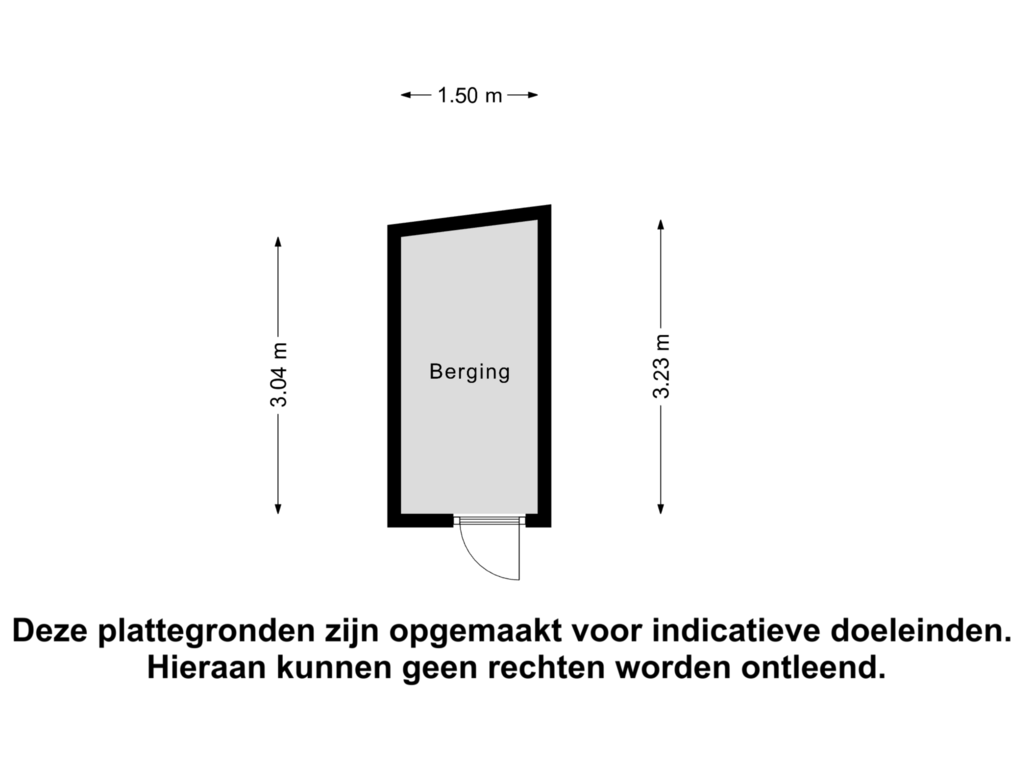 View floorplan of Berging of Emiclaerhof 302