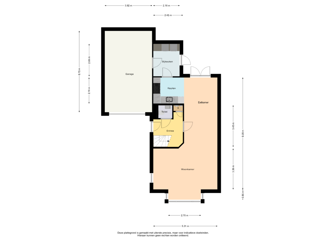 Bekijk plattegrond van Begane Grond van Berg en Bos 32