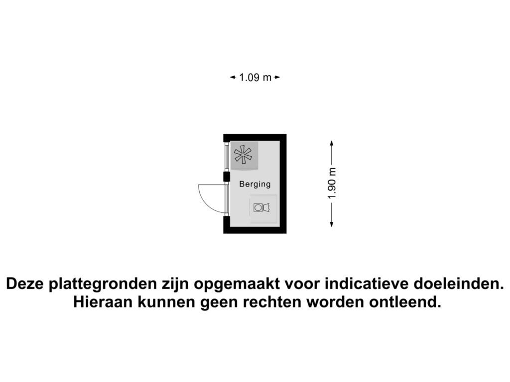 View floorplan of Berging of Gasstraat 36