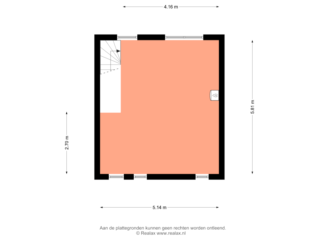 Bekijk plattegrond van Verdieping 2 van Waalstraat 31