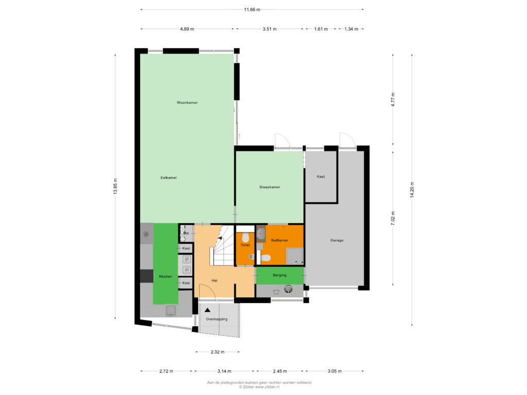 View floorplan of Begane Grond of Mars 13