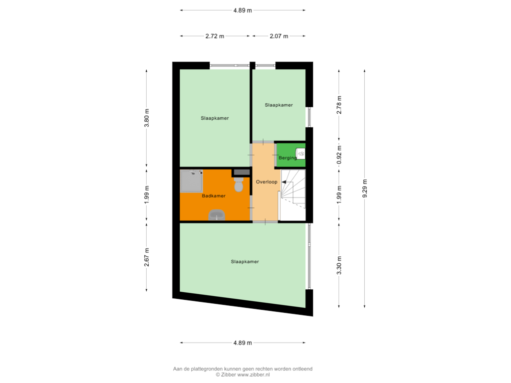 View floorplan of Eerste Verdieping of Mars 13