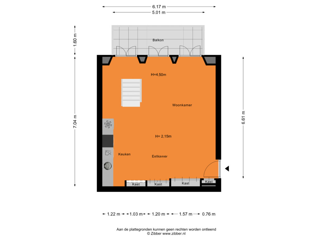 Bekijk plattegrond van Begane Grond van Derde Oosterparkstraat 239-D