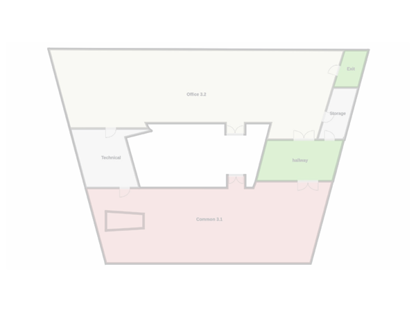 plattegrond derde verdieping