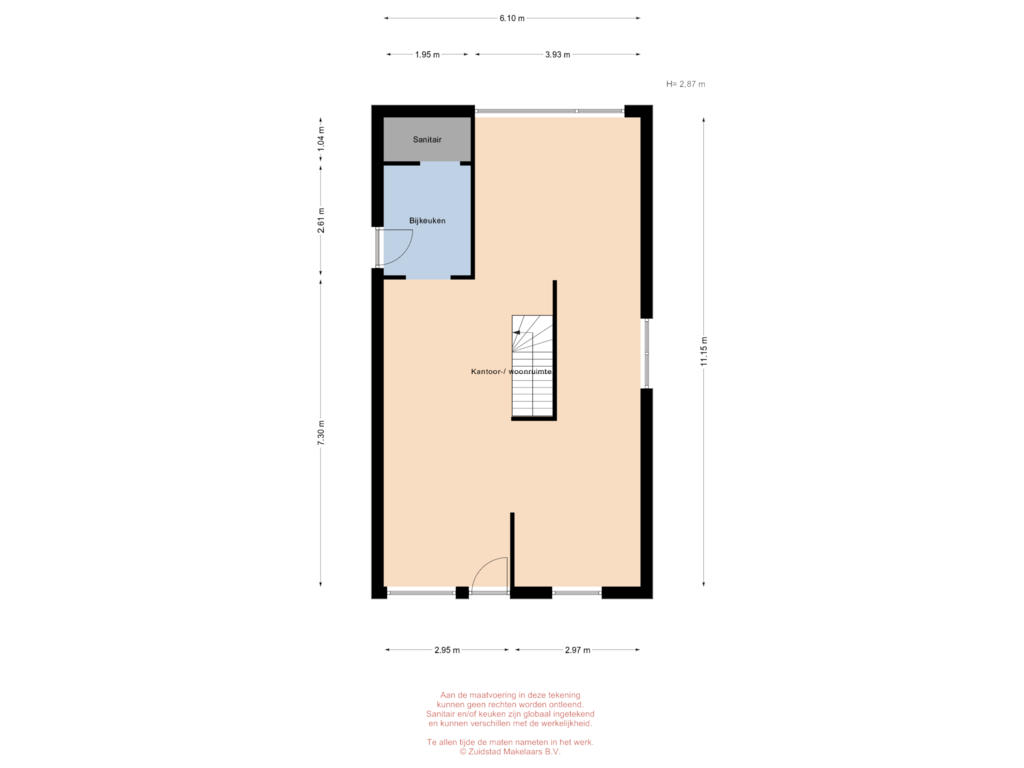 View floorplan of Dordtsestraatweg 735 - Dijkniveau of Dordtsestraatweg 735