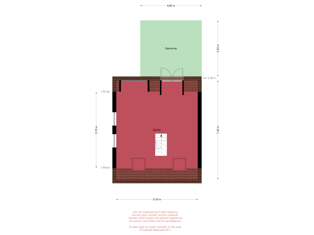 View floorplan of Dordtsestraatweg 735 - Eerste verdieping of Dordtsestraatweg 735