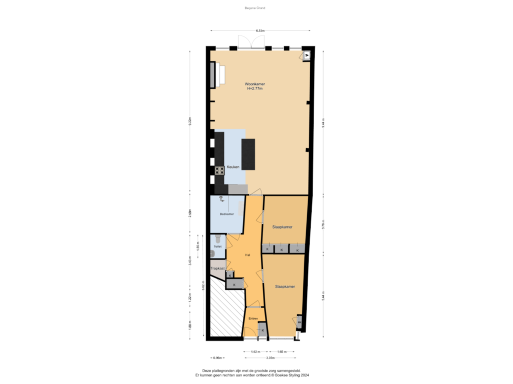 Bekijk plattegrond van Begane Grond van Rijksstraatweg 73