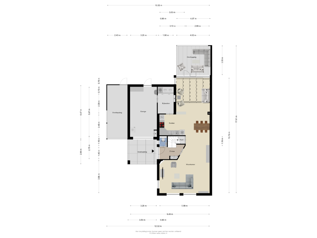 Bekijk plattegrond van Begane Grond van Gouwakker 9