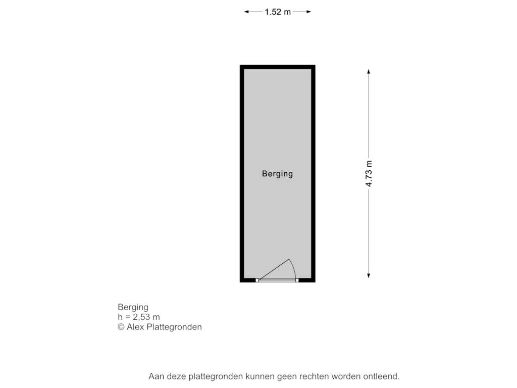 Bekijk plattegrond van Berging van J.J. Slauerhofflaan 3