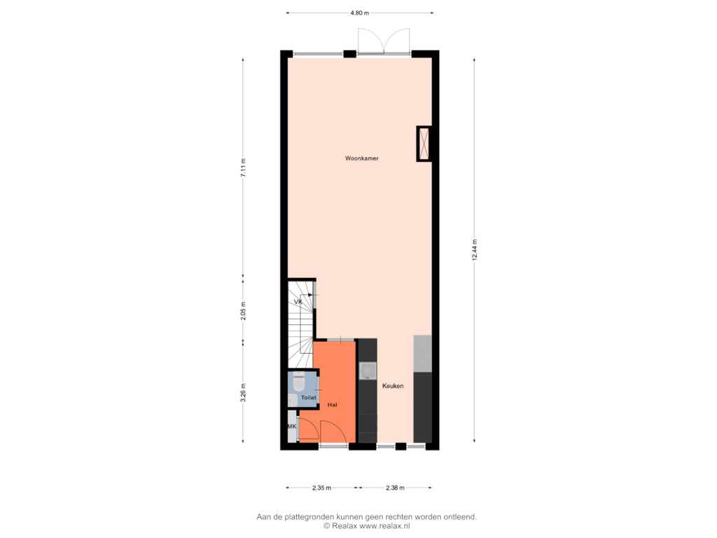 Bekijk plattegrond van Begane grond van Witte Klaverweide 30