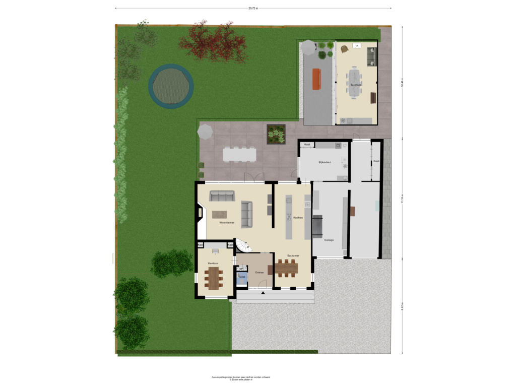 View floorplan of Begane Grond_Tuin of Euklaasdijk 26