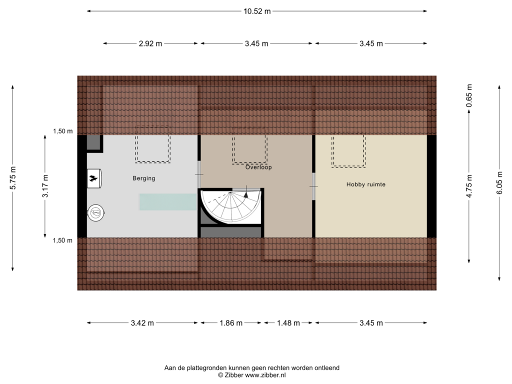 View floorplan of Tweede Verdieping of Euklaasdijk 26