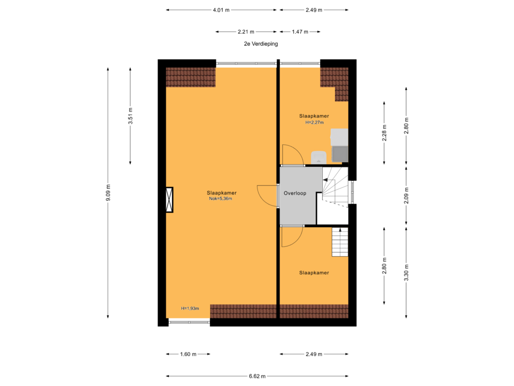 Bekijk plattegrond van 2e Verdieping van Crabethpark 37