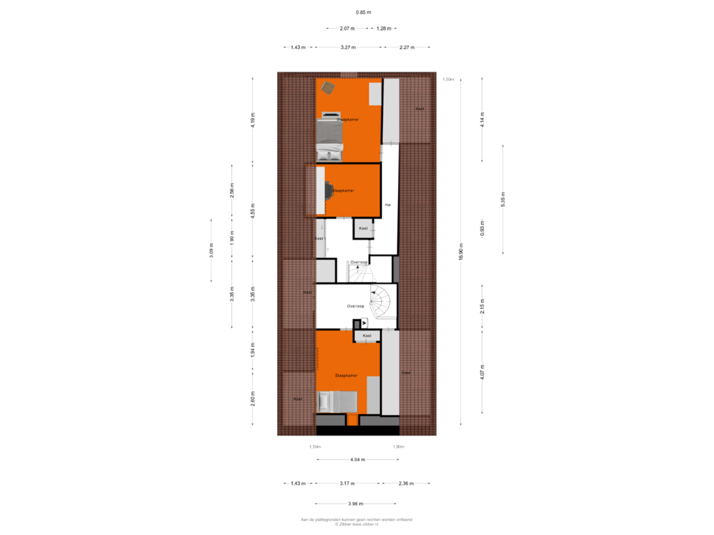 Bekijk plattegrond van Eerste verdieping van Borkeld 14