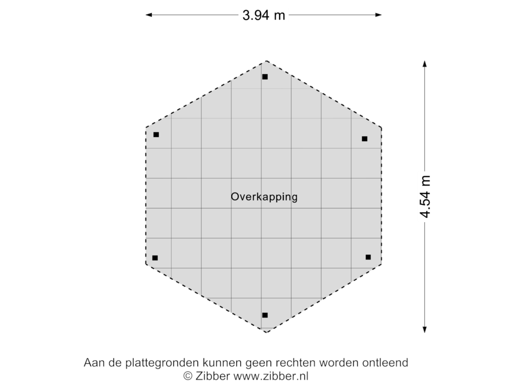 Bekijk plattegrond van Overkapping van Borkeld 14