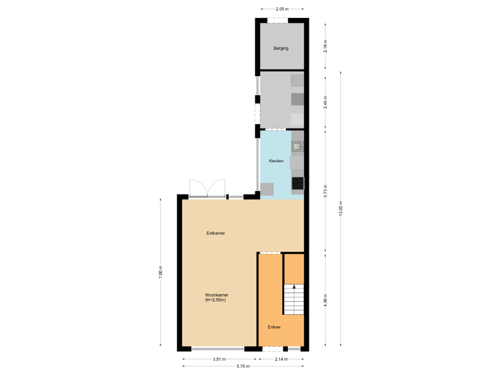 Bekijk plattegrond van First floor van Pinksterblomstraat 34