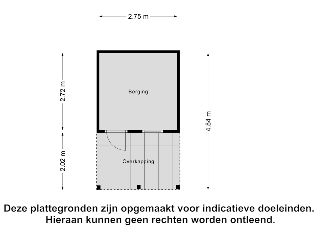 Bekijk plattegrond van Berging van Boterpolderlaan 12