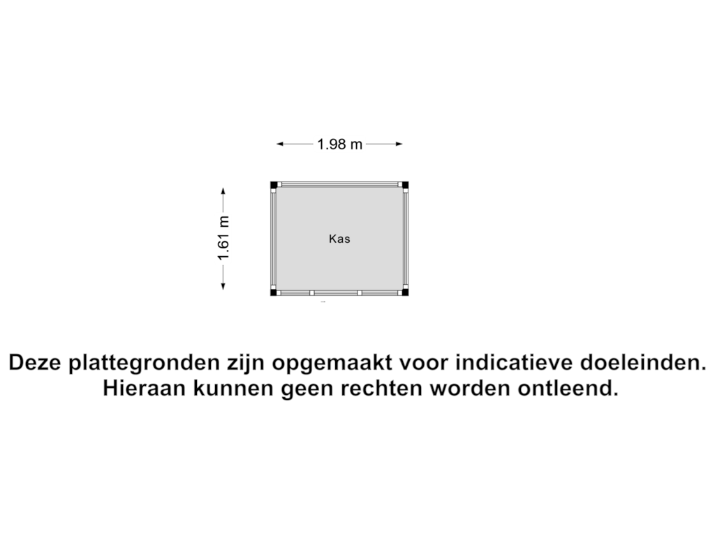 Bekijk plattegrond van Kas van Boterpolderlaan 12