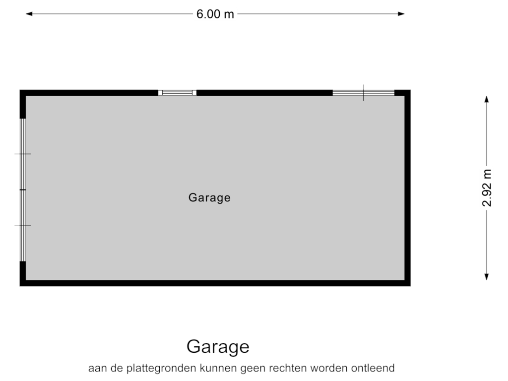 View floorplan of Garage of Ridderspoor 7