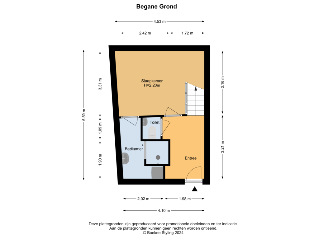 Bekijk plattegrond van Begane Grond van Korte Begijnestraat 17