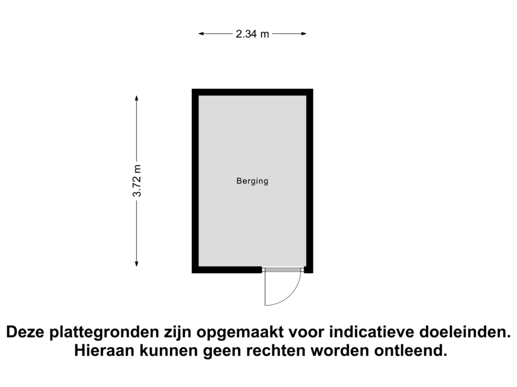 View floorplan of Berging of Pompesloot 86