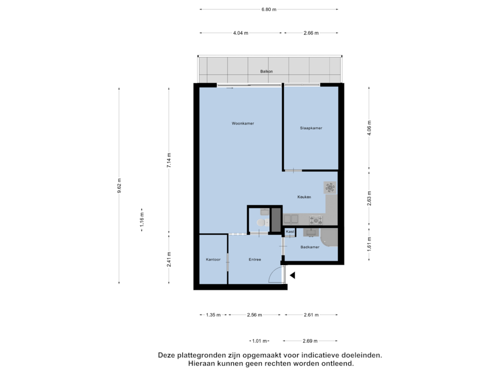 Bekijk plattegrond van Appartement van De Roerdomp 114