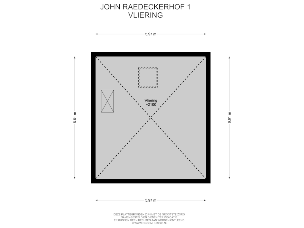 View floorplan of Vliering of John Raedeckerhof 1