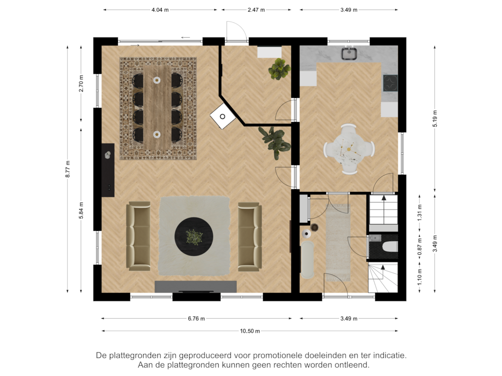 Bekijk plattegrond van Begane grond van Torendreef 11-A