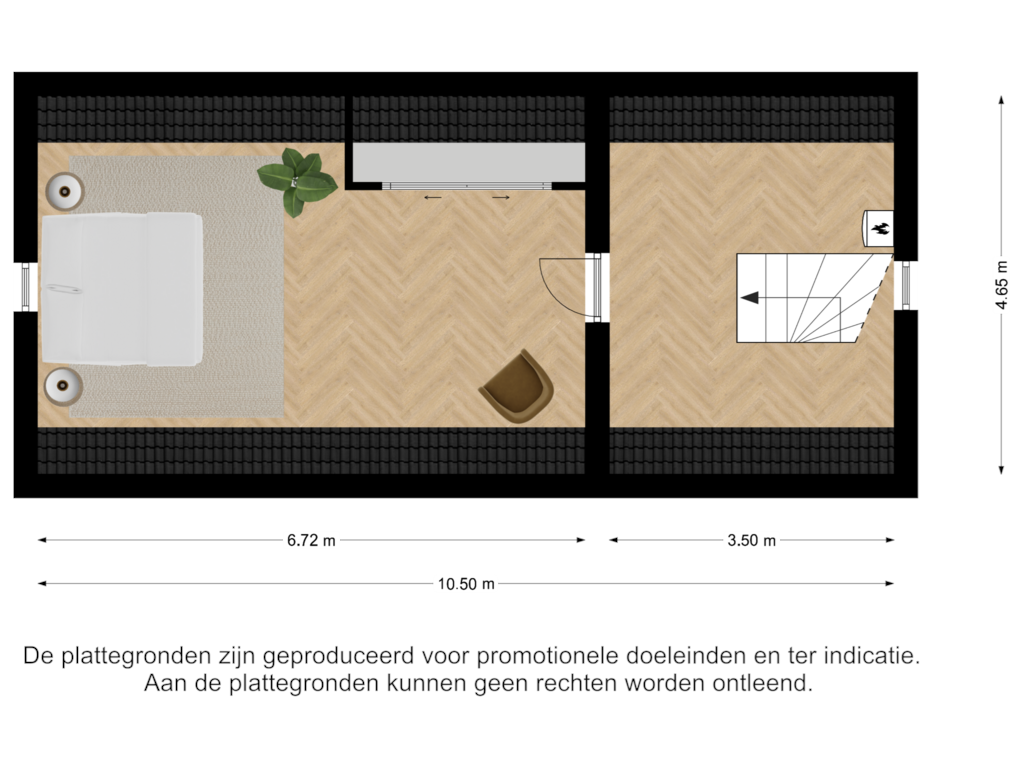 Bekijk plattegrond van Tweede verdieping van Torendreef 11-A