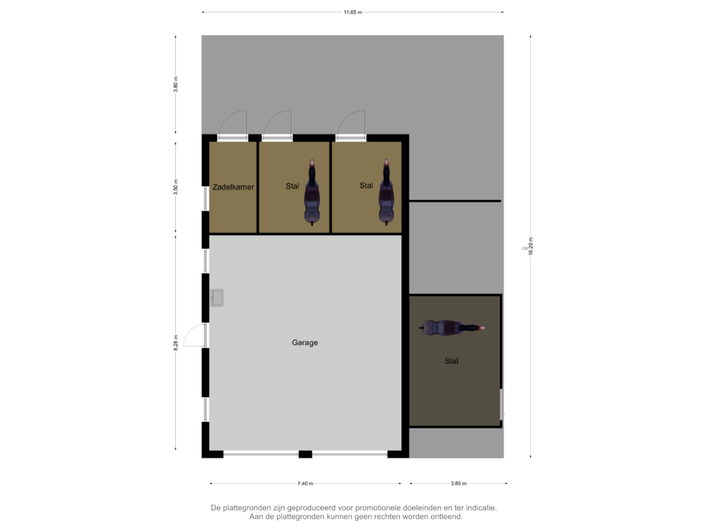 Bekijk plattegrond van Garage van Torendreef 11-A