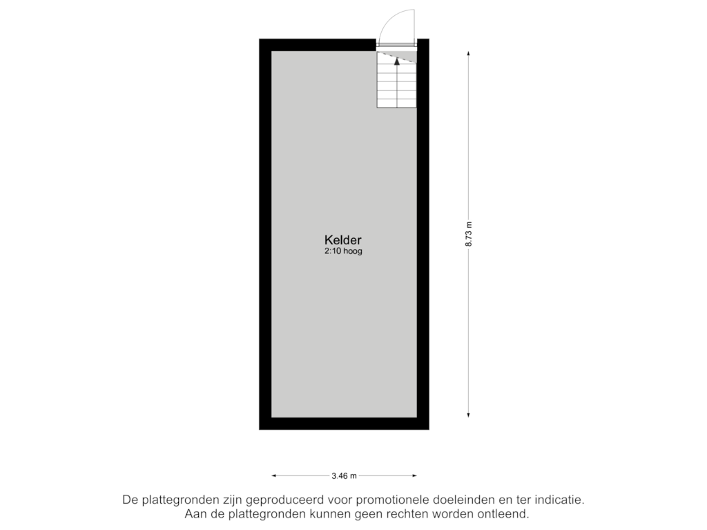 Bekijk plattegrond van Kelder van Torendreef 11-A