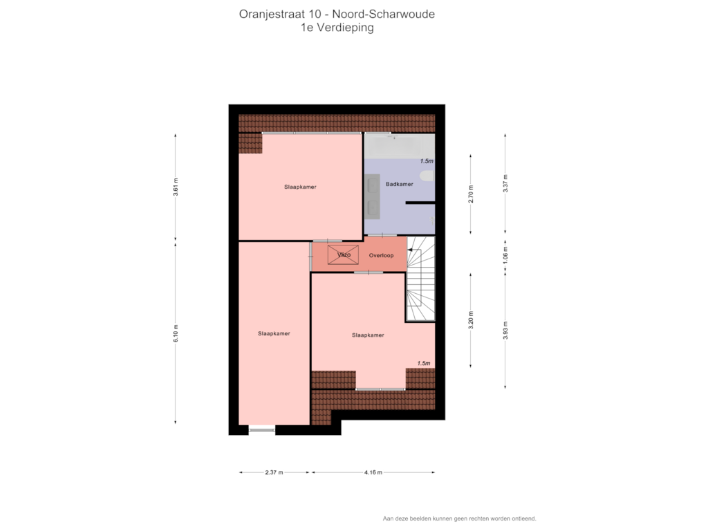 Bekijk plattegrond van 1e verd van Oranjestraat 10