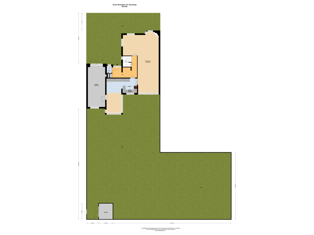 Bekijk plattegrond van Situatie van Grote Woerdlaan 26