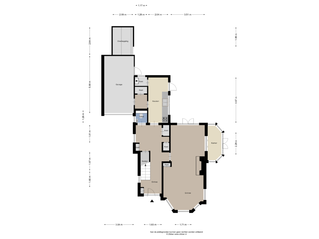 View floorplan of Begane Grond of Rypsterdyk 19