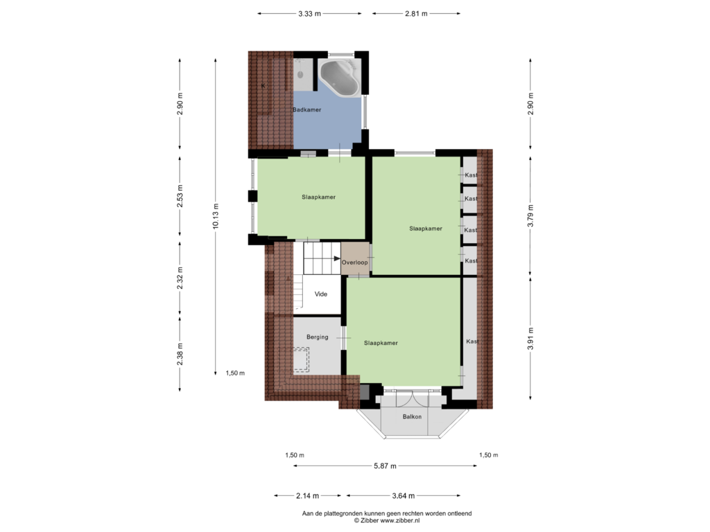 View floorplan of Eerste Verdieping of Rypsterdyk 19