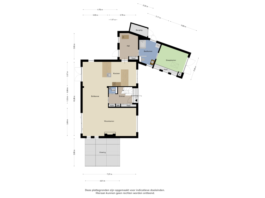 View floorplan of Begane Grond of Grevelingenhout 41