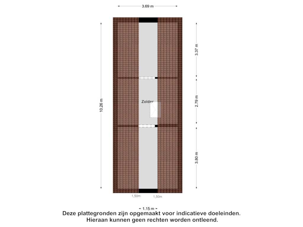 View floorplan of Zolder of Grevelingenhout 41