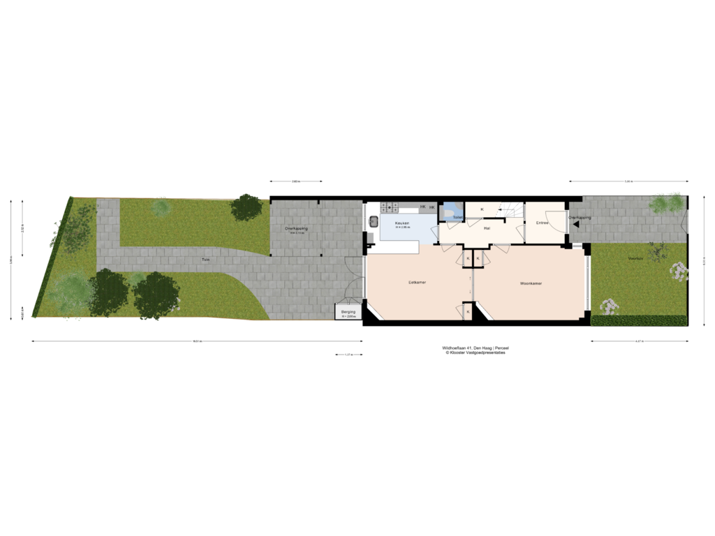 View floorplan of Perceel of Wildhoeflaan 41