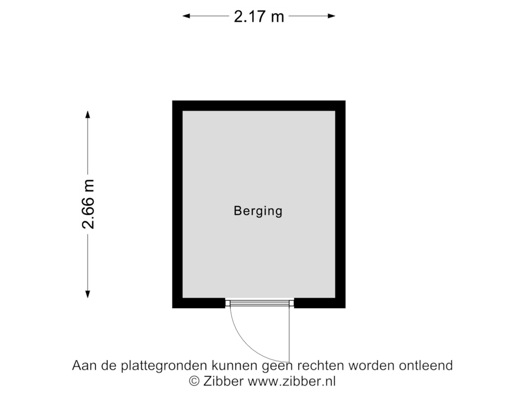 Bekijk plattegrond van Berging van Twentestraat 178