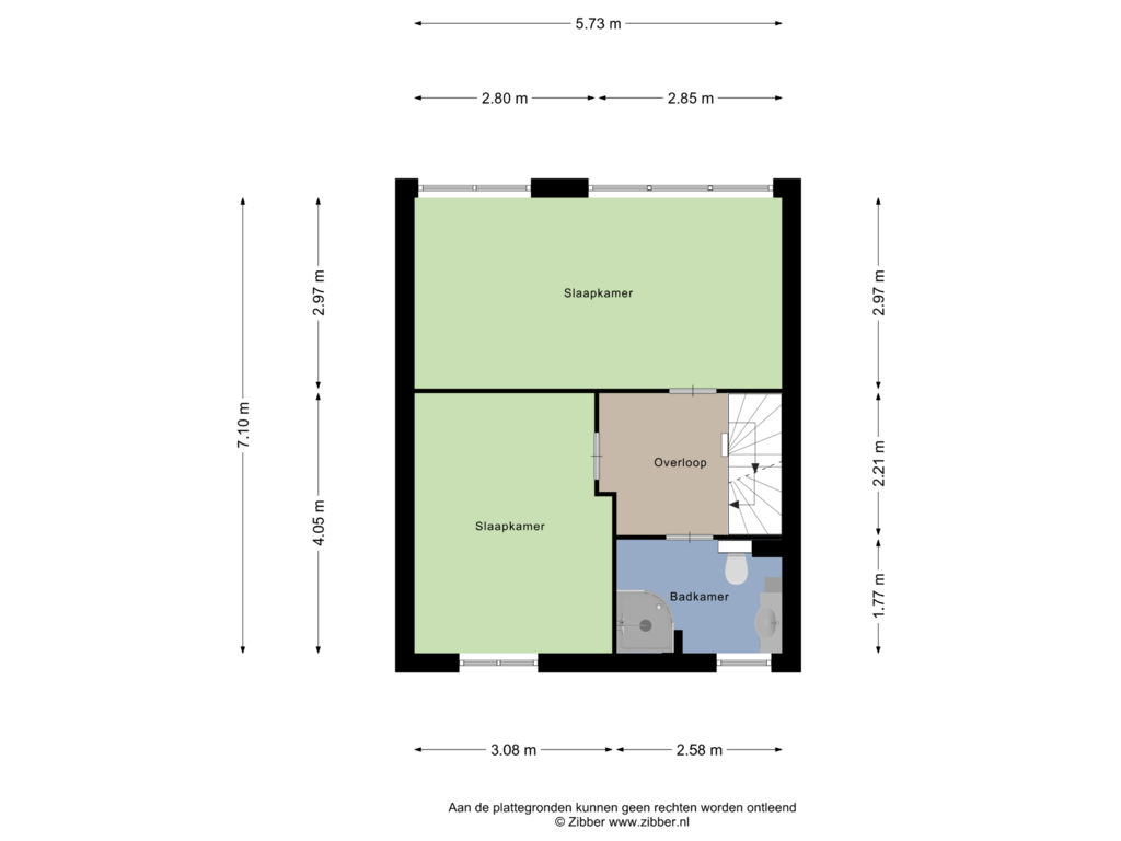 Bekijk plattegrond van Eerste Verdieping van de Linde 5