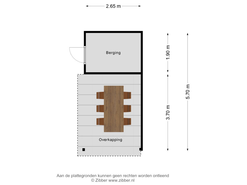 Bekijk plattegrond van Berging van Zijlstrastraat 7