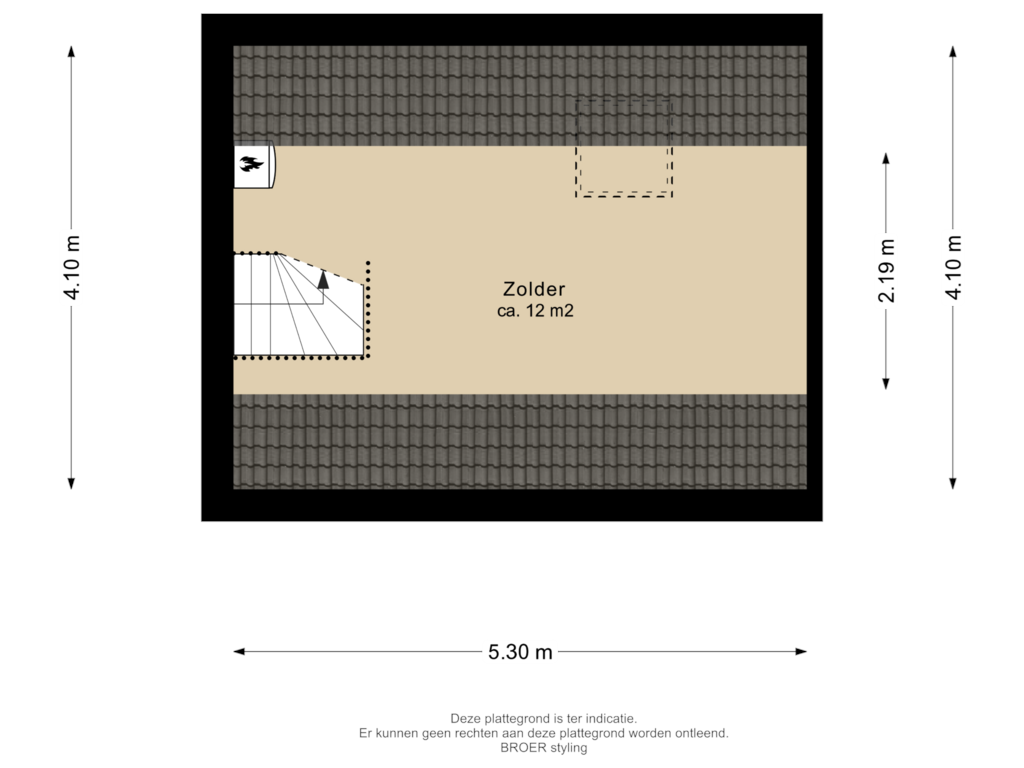 Bekijk plattegrond van 2e verdieping van De Goorns 28