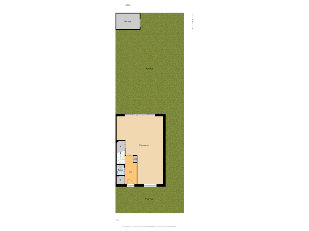 View floorplan of Tuin of Raaigras 76